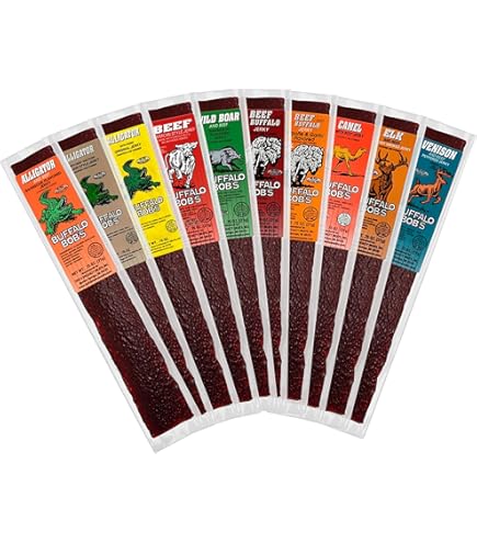 Amazon.com: Buffalo Bob's Exotic Jerky Assortment - 10 Flavor